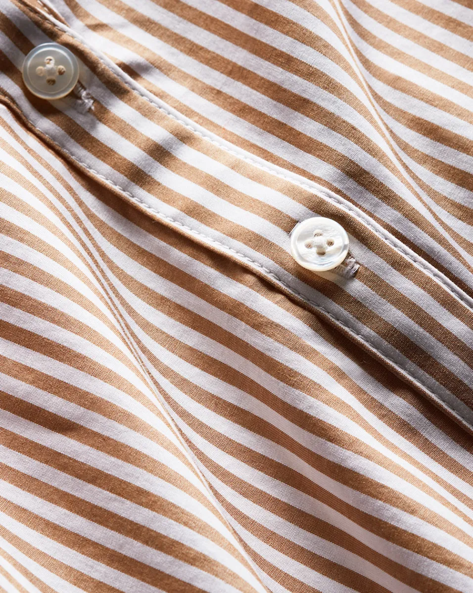 Matera Cotton Button-Down Shirt in>Veronica Beard Hot