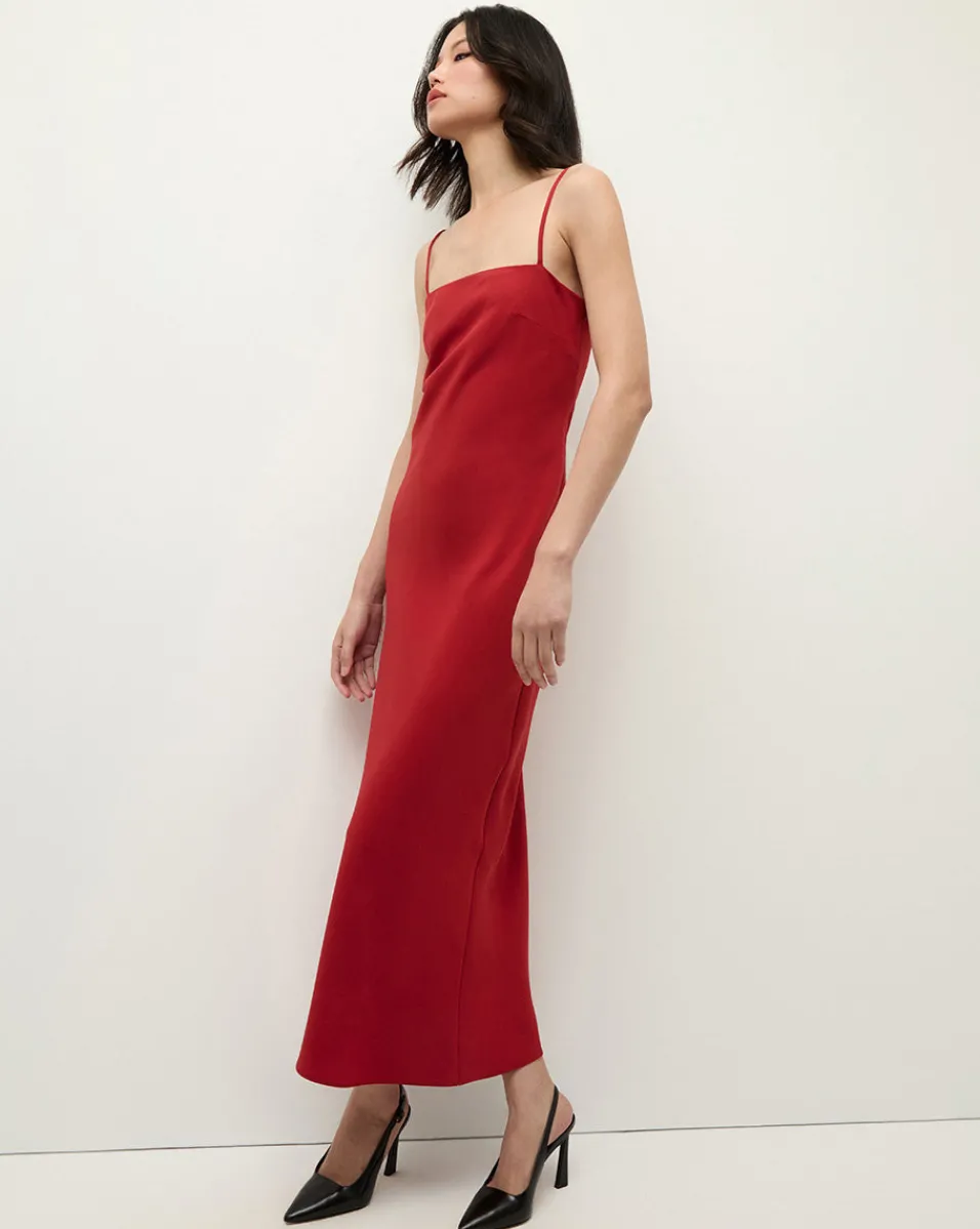 Mavis Maxi Slip Dress in Red>Veronica Beard Hot