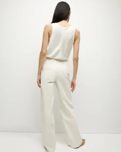 Mia Mid-Rise, Pleated Wide-Leg Jean><noscript><img width=