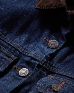 Mikaela Shacket With Cord Collar in Indigo Rinse><noscript><img width=