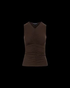 Neeta Sleeveless Top in Dark Chocolate><noscript><img width=