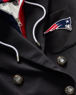 New England Patriots Dickey Jacket in Navy/Silver><noscript><img width=