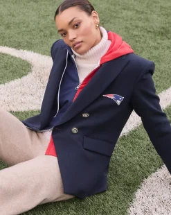 New England Patriots Dickey Jacket in Navy/Silver><noscript><img width=