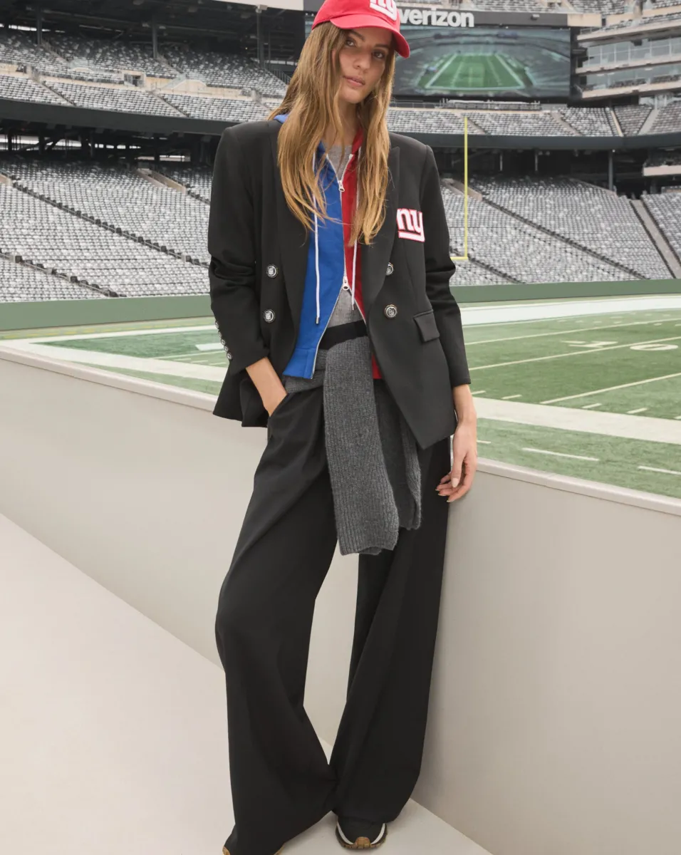 New York Giants Dickey Jacket in Black/Silver>Veronica Beard Outlet