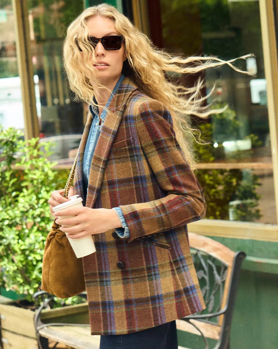 Oria Dickey Jacket in Russet Multi>Veronica Beard