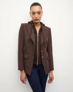 Orlane Dickey Jacket in Dark Chocolate><noscript><img width=