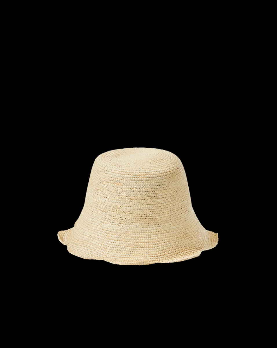 Packable Scallop Bucket Hat in>Veronica Beard Discount