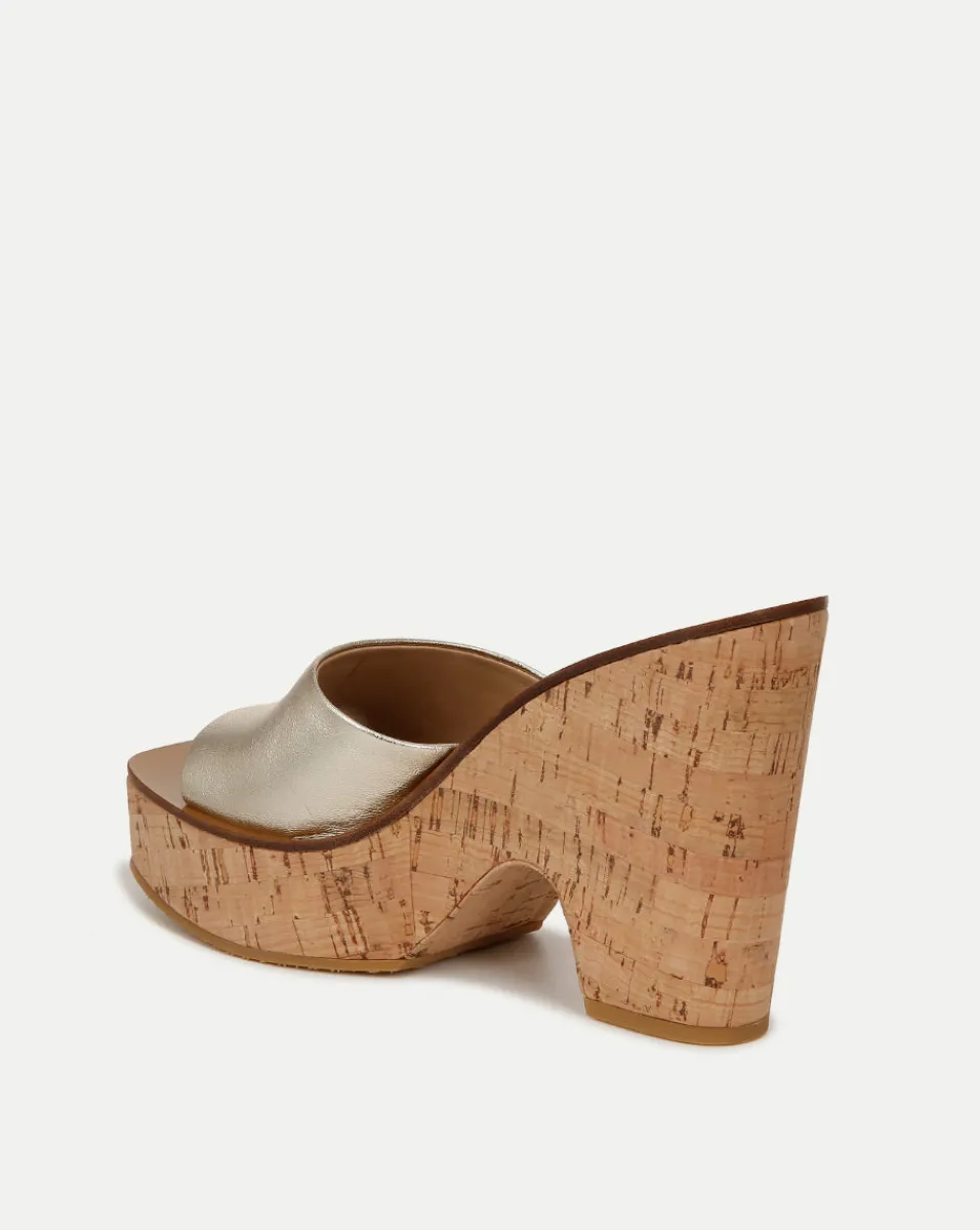 Paulita Metallic Wedge Sandal>Veronica Beard Outlet