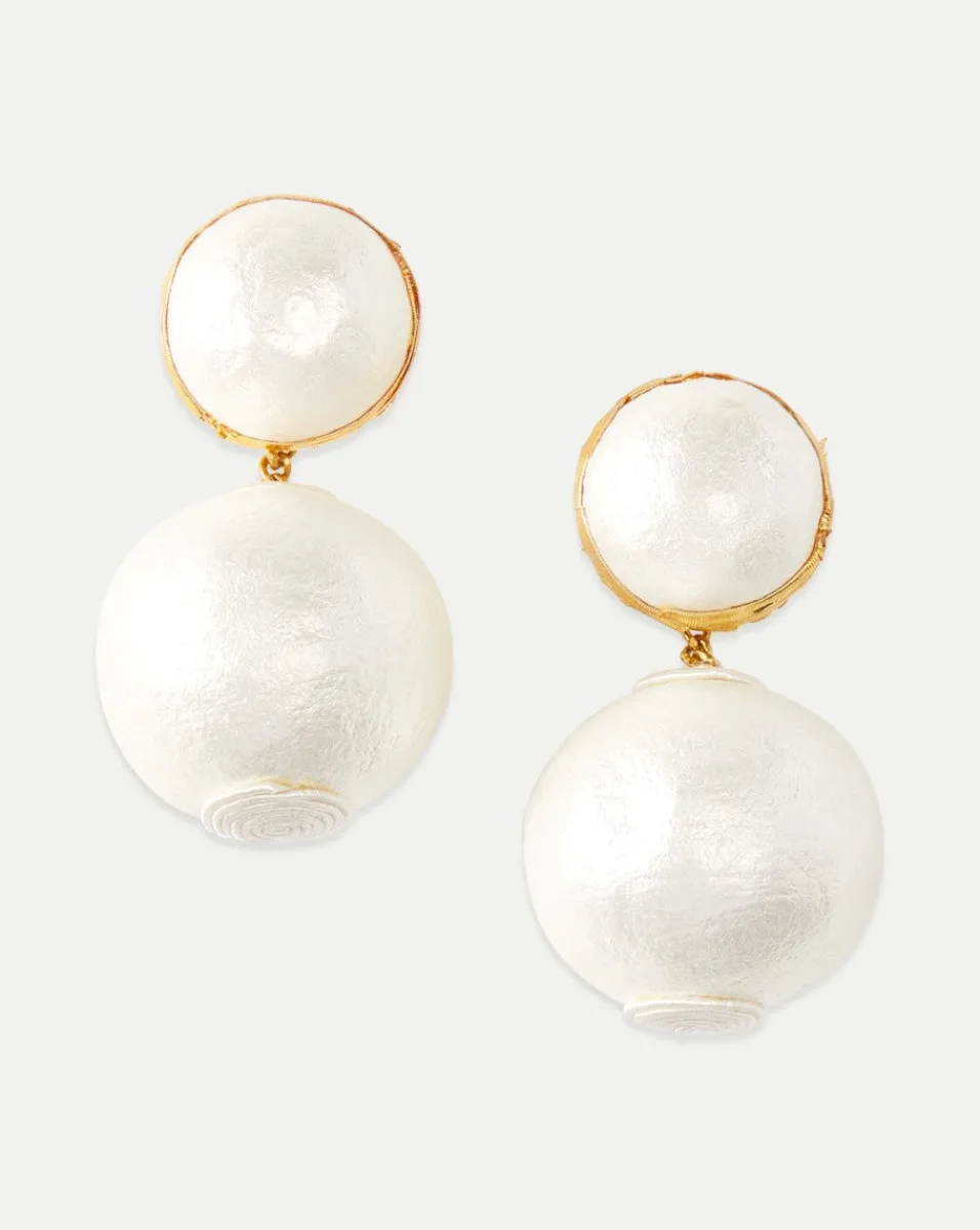 Pearl 2 Drop Earring | Clip Backing in>Veronica Beard Clearance