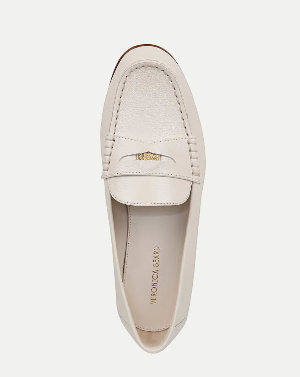 Penny Leather Loafer in>Veronica Beard