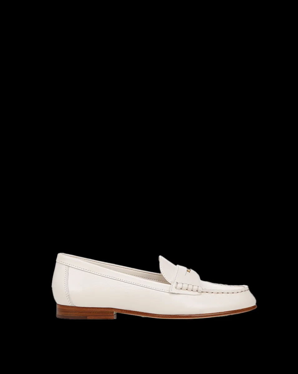 Penny Leather Loafer in>Veronica Beard