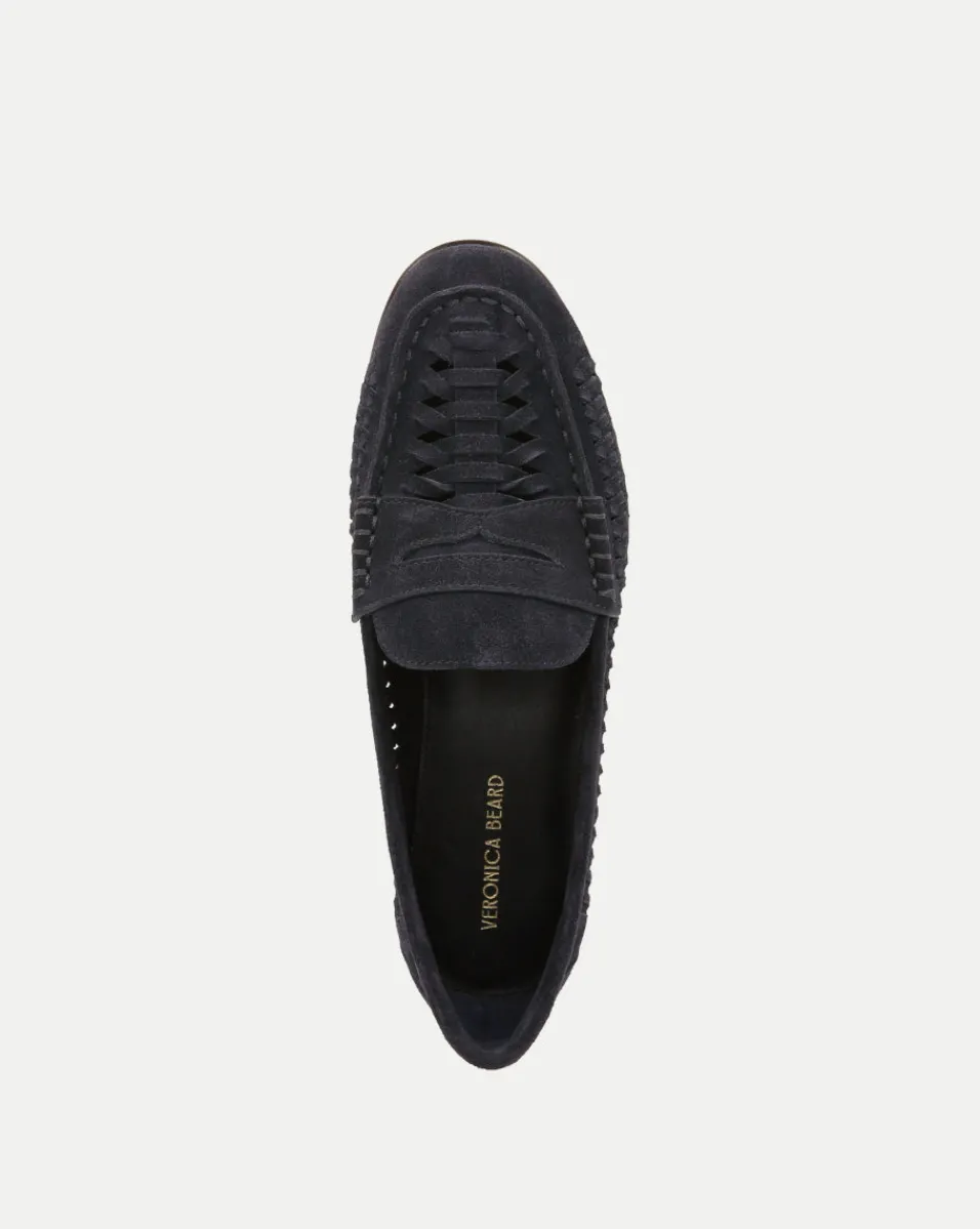 Penny Woven Suede Loafer>Veronica Beard Clearance
