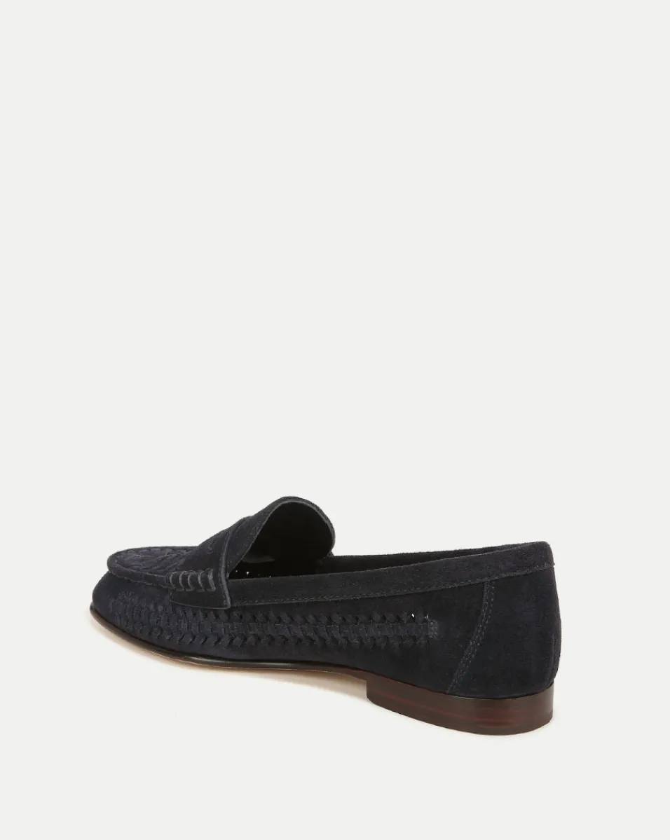 Penny Woven Suede Loafer>Veronica Beard Clearance