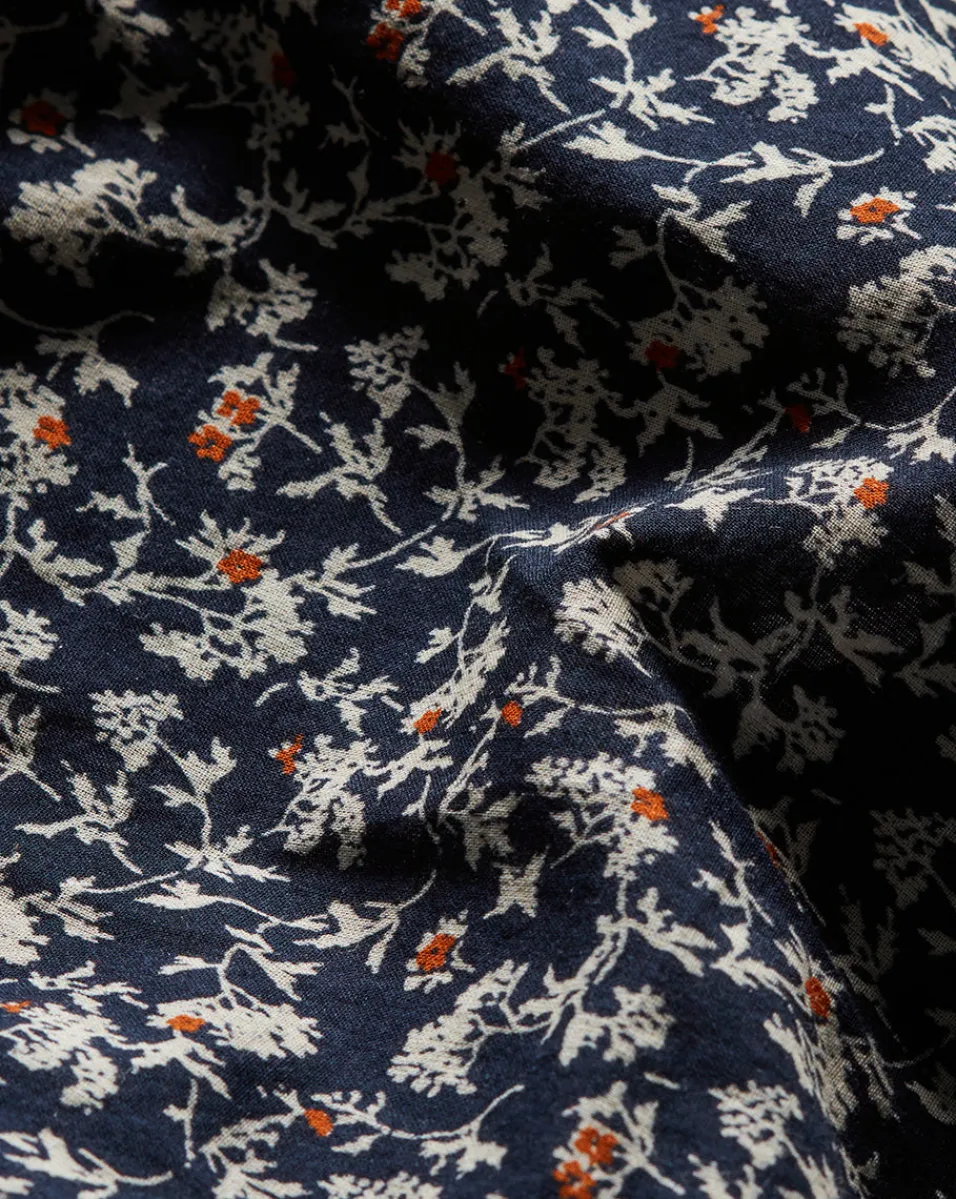 Pienza Floral Top in Navy Multi>Veronica Beard