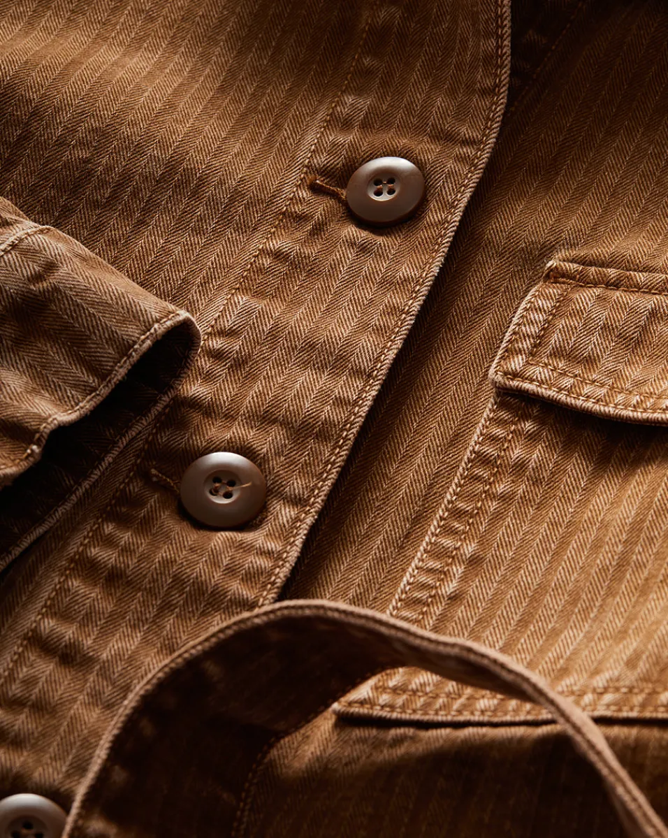 Ramone Denim Chore Jacket in Brown>Veronica Beard Online