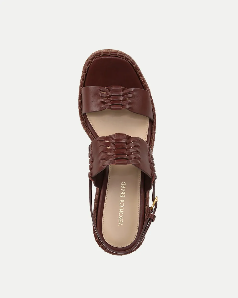 Riya Raffia Wedge Sandal in>Veronica Beard
