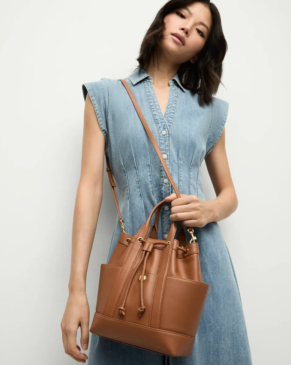 Ruben Denim Dress in Pebble Stone>Veronica Beard Outlet