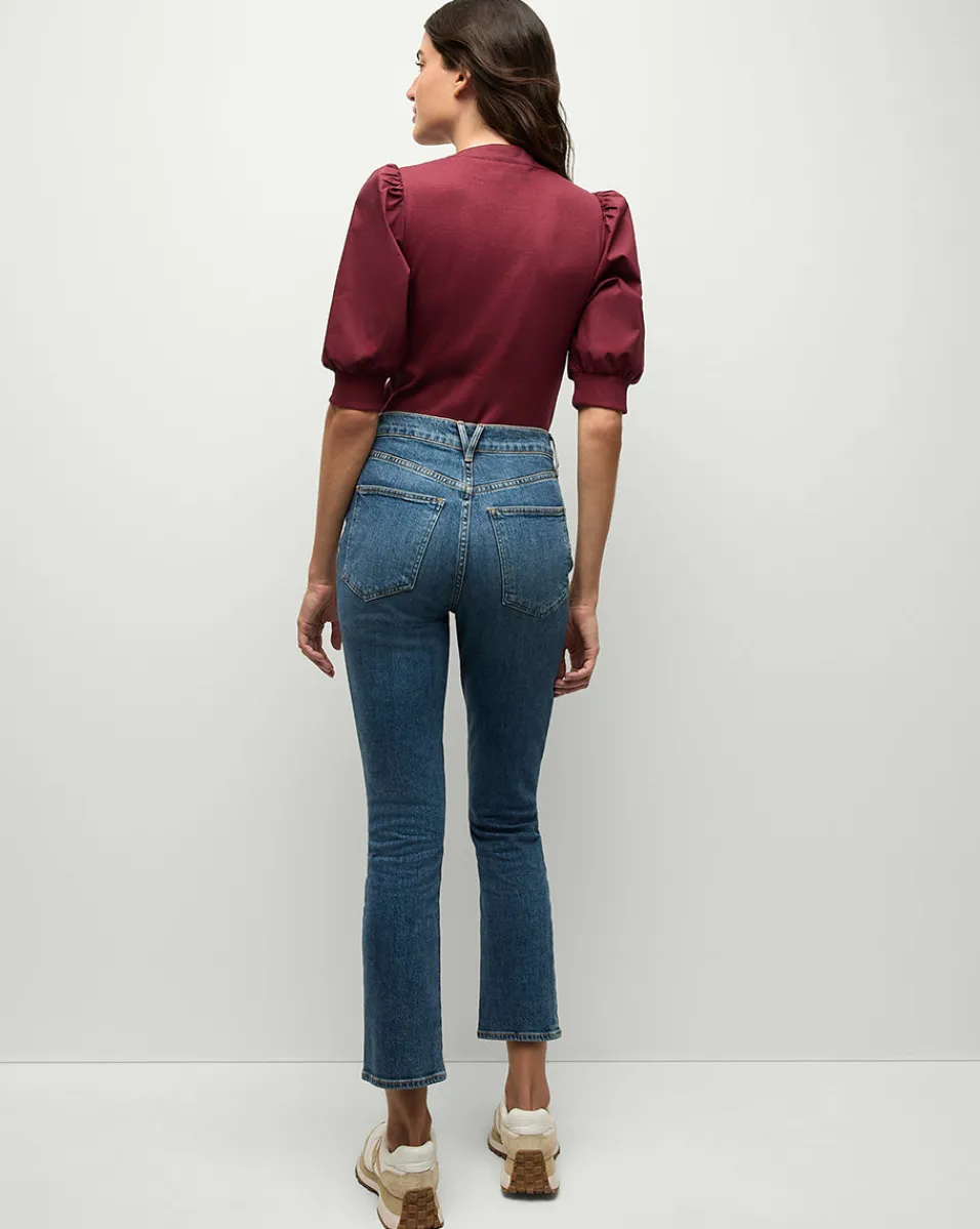 Ryleigh Slim Straight-Leg Jean in Wanderer Dust>Veronica Beard