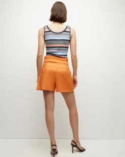 Sandra Ribbed Tank in Blue Multi><noscript><img width=