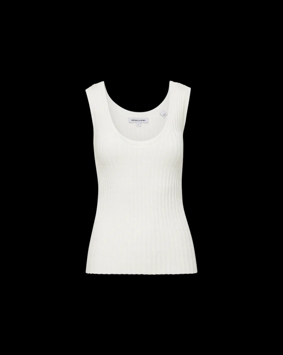 Sandra Ribbed Tank in>Veronica Beard New