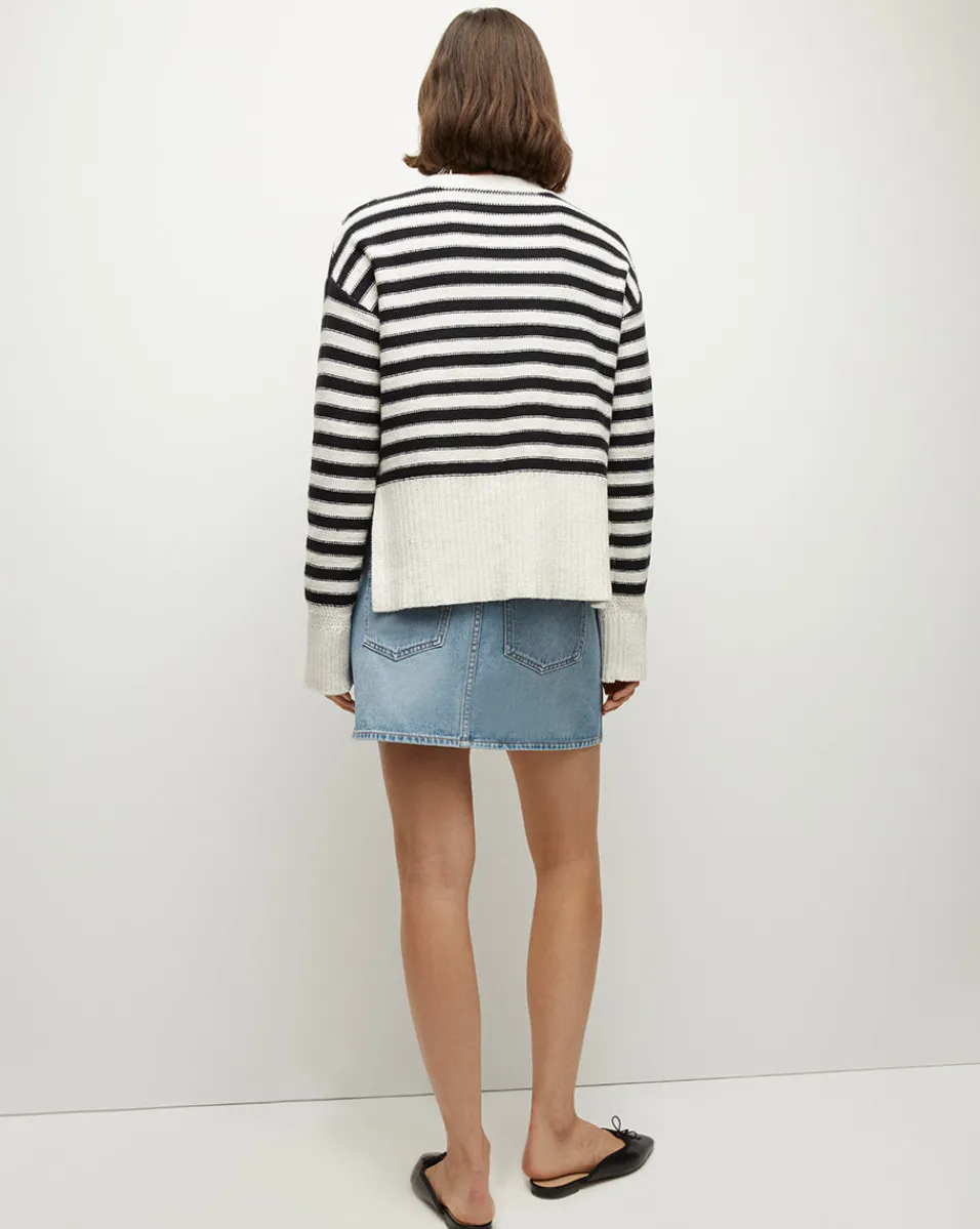 Saylor Cotton Cardigan in>Veronica Beard Hot