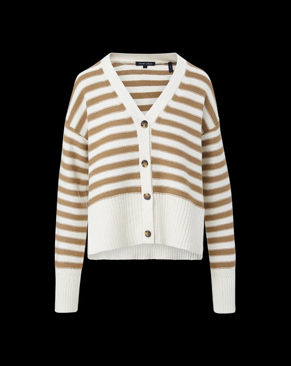 Saylor Cotton Cardigan in>Veronica Beard Hot
