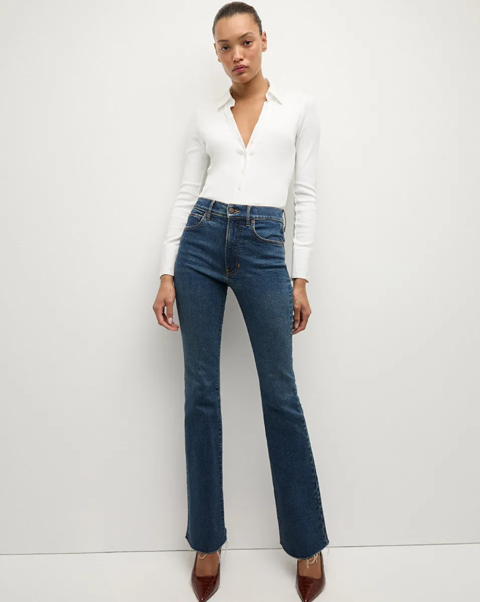 Scottie Button-Down Shirt in>Veronica Beard Sale