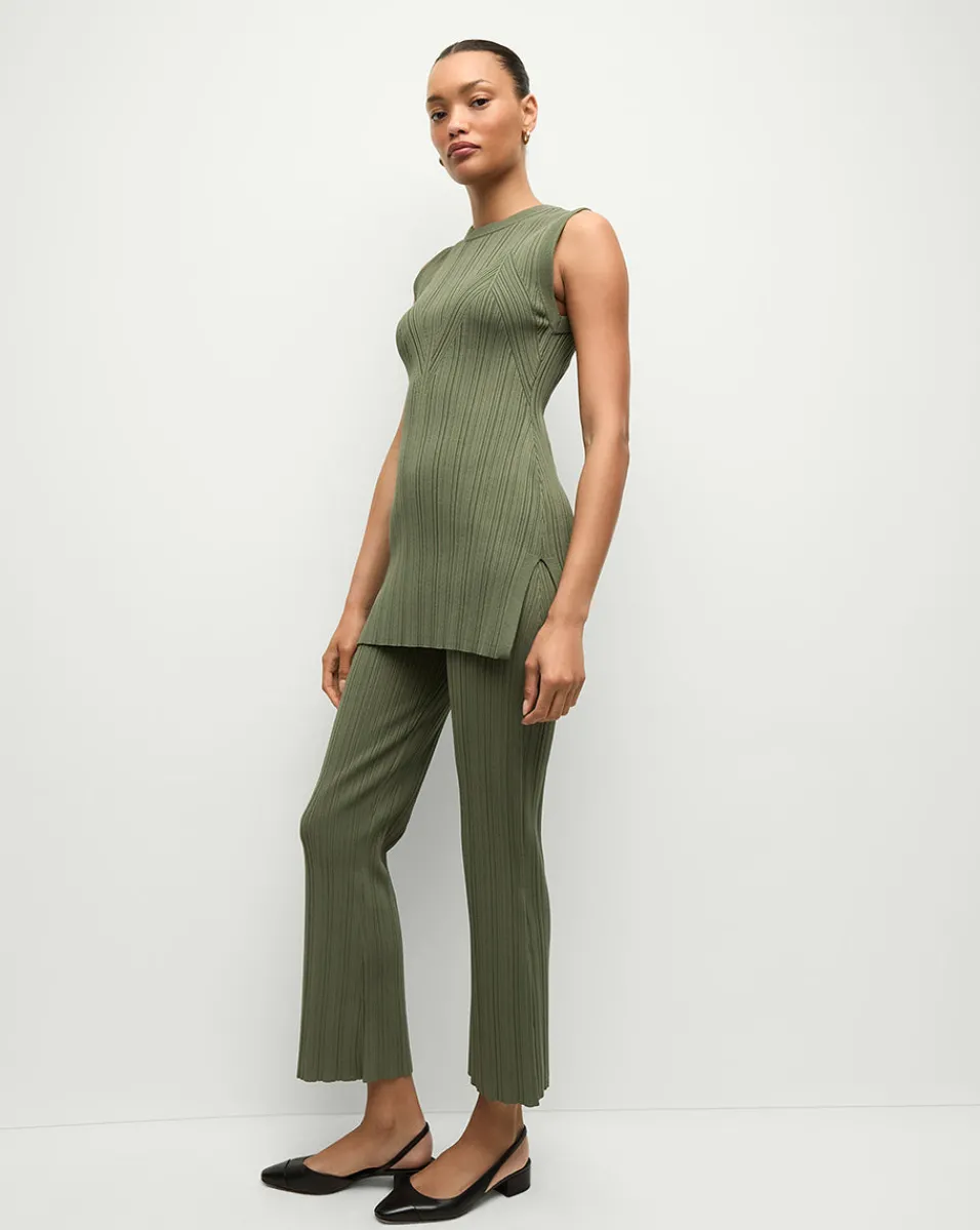 Semma Sweater in Stone Army>Veronica Beard Sale
