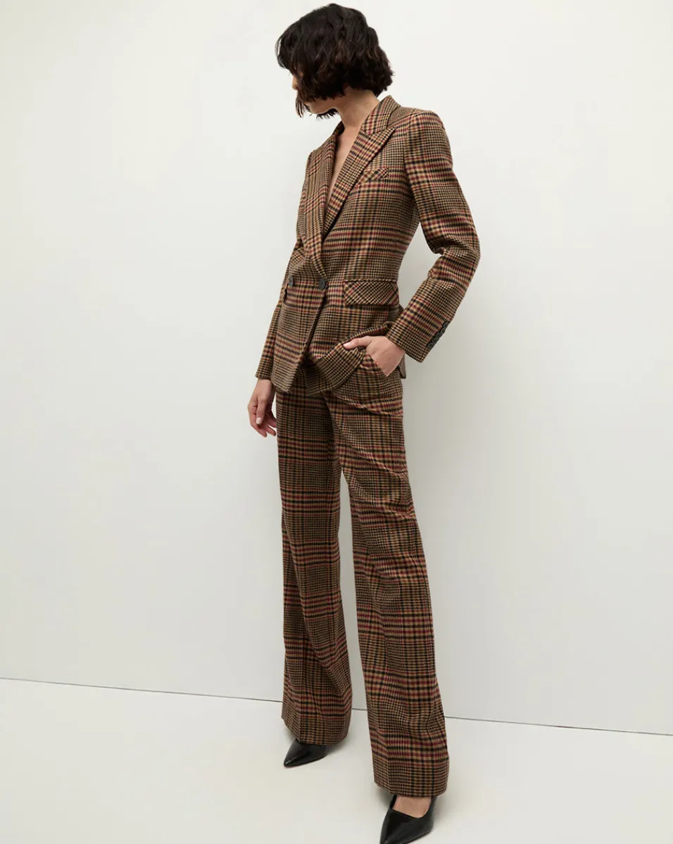 Sevyn Plaid Dickey Jacket in Camel & Black>Veronica Beard Discount