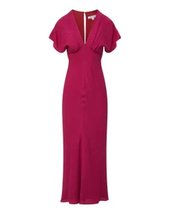 Seymour Silk V-Neck Dress><noscript><img width=