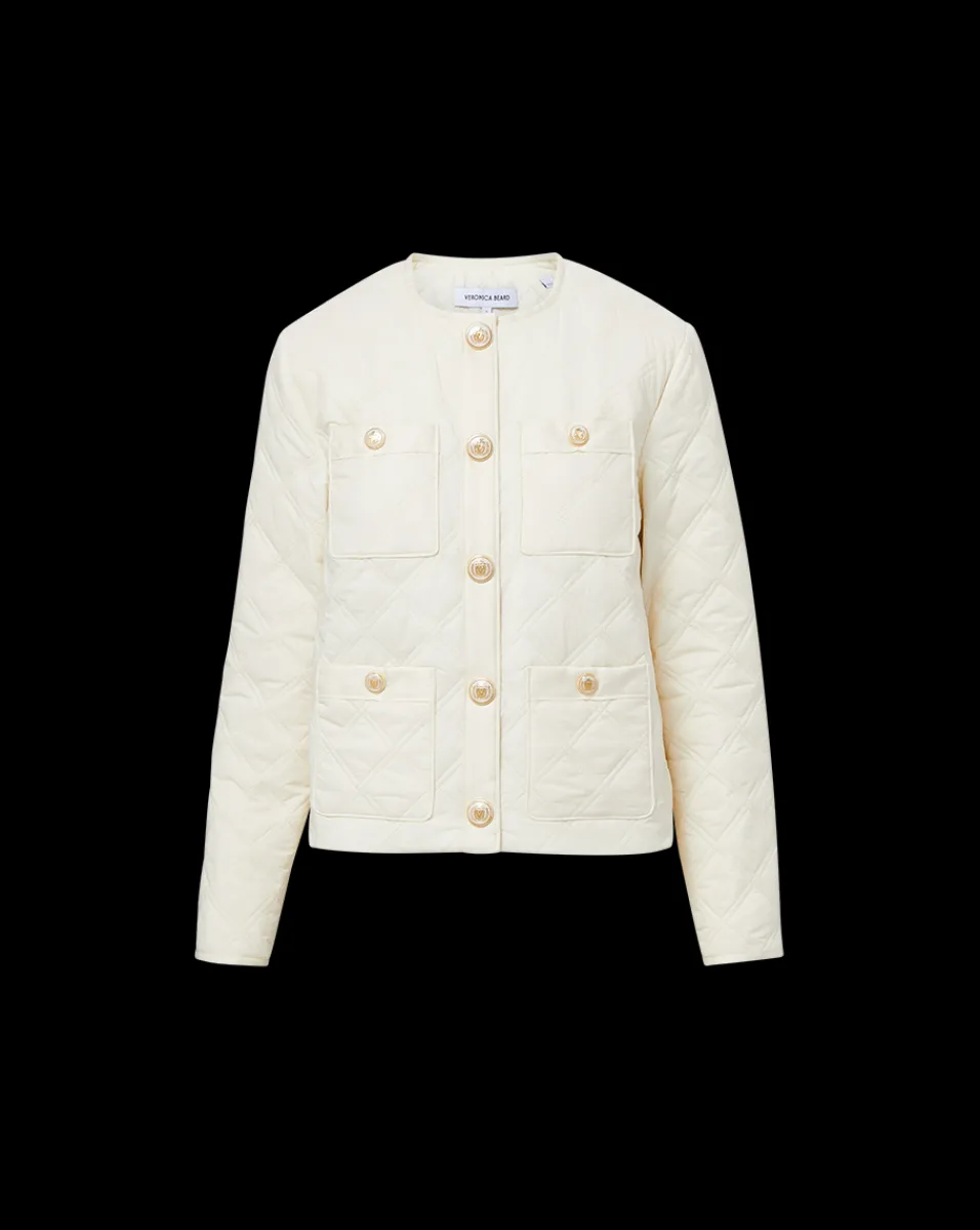 Shalia Quilted Jacket in>Veronica Beard Hot