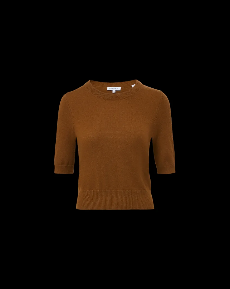 Shana Cashmere Sweater in Brown>Veronica Beard Outlet