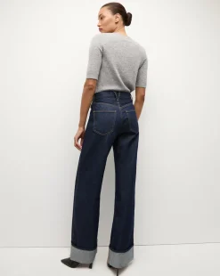 Shana Short Sleeve Cashmere Sweater in Heather Grey><noscript><img width=