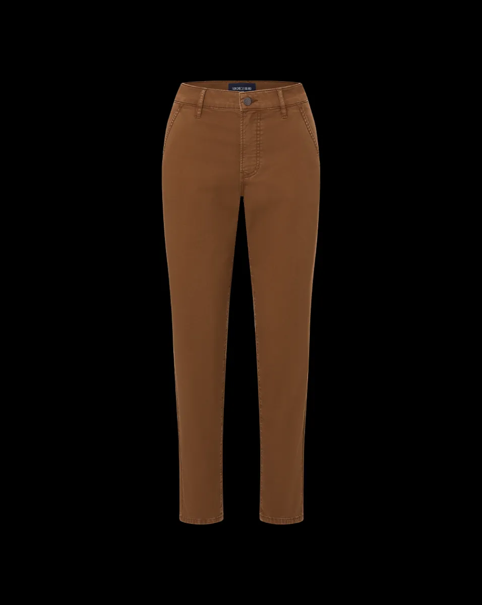 Sia Twill Chinos in Deep Ochre>Veronica Beard Best