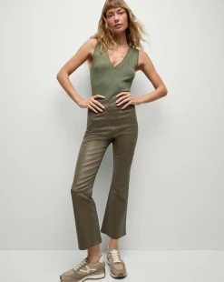 Sid Sleeveless Pullover in Stone Army>Veronica Beard New
