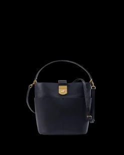 Small Crest Lock Bucket Bag in><noscript><img width=
