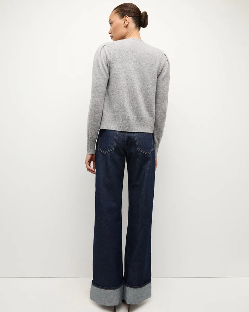 Solene Cashmere Cardigan in Heather Grey>Veronica Beard Online