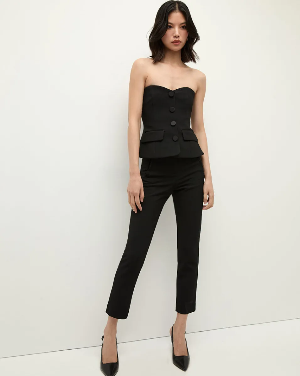 Stila Cropped Straight Leg Pant in>Veronica Beard Sale