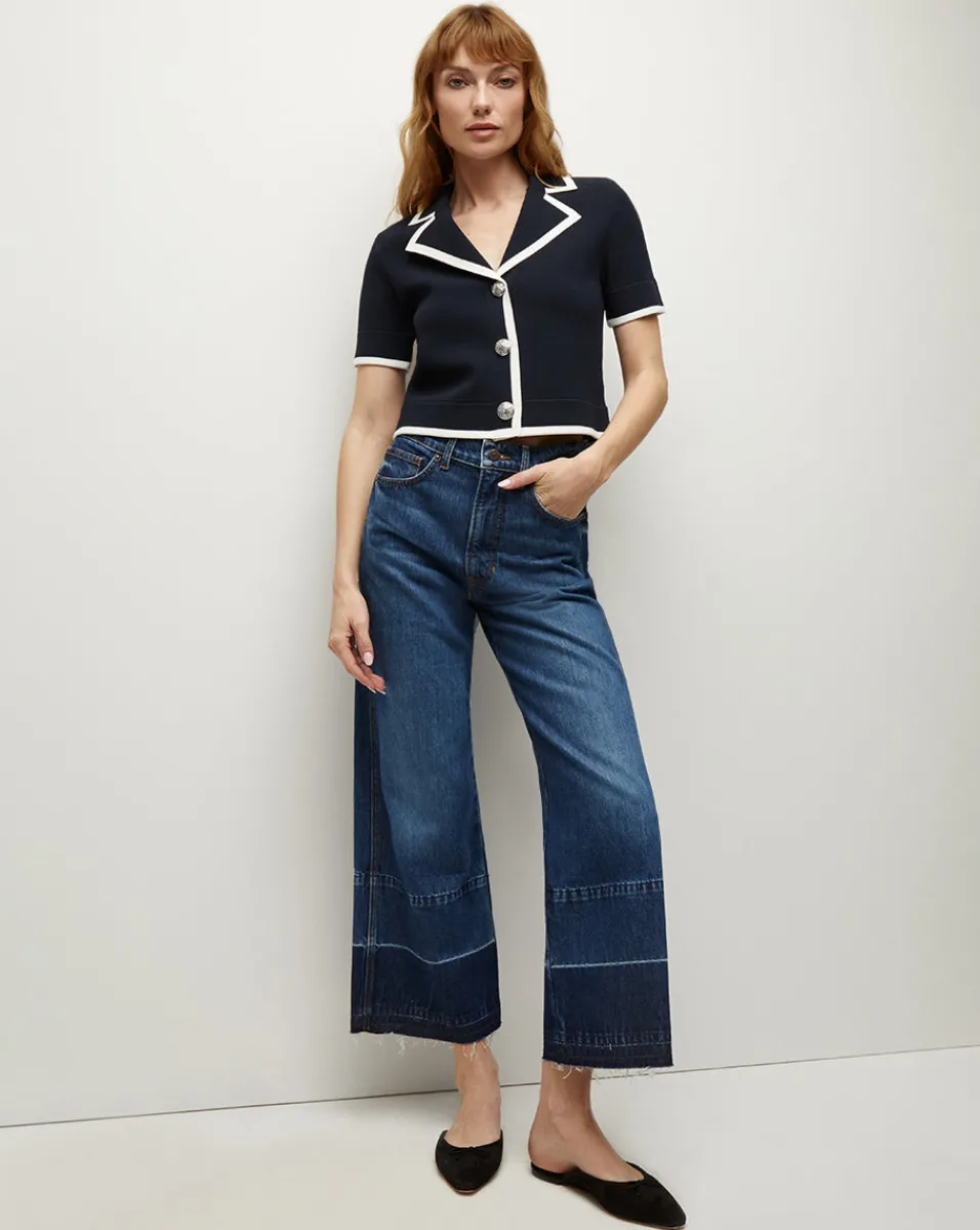 Stovall Knit Jacket in>Veronica Beard Hot