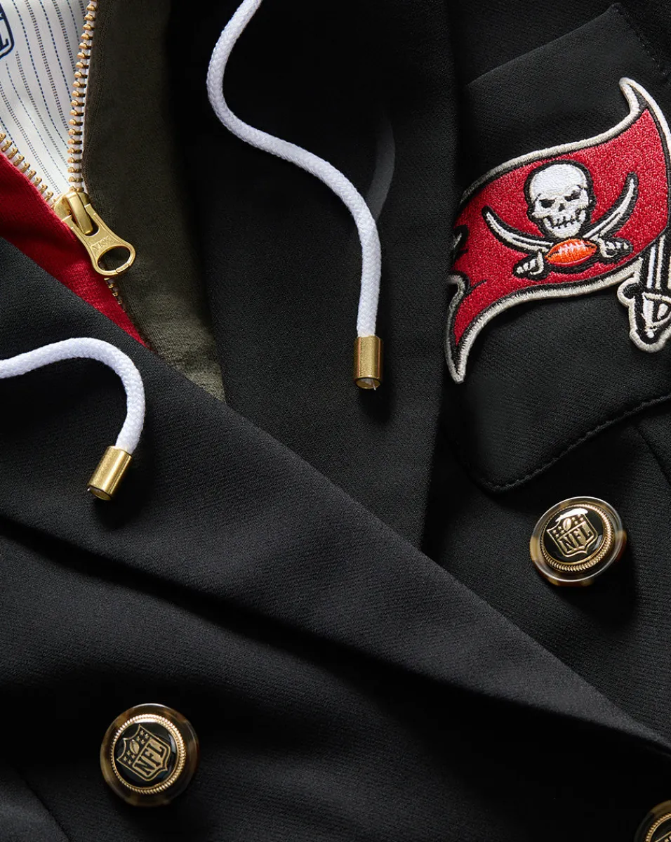 Tampa Bay Buccaneers Dickey Jacket in Black/Gold>Veronica Beard Sale