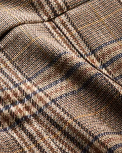 Tani High Waisted Plaid Pant in Brown Check><noscript><img width=