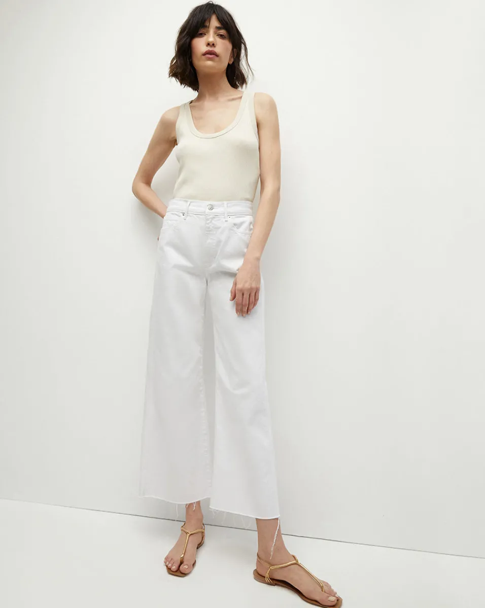 Taylor Cropped Wide-Leg Jean in>Veronica Beard Hot
