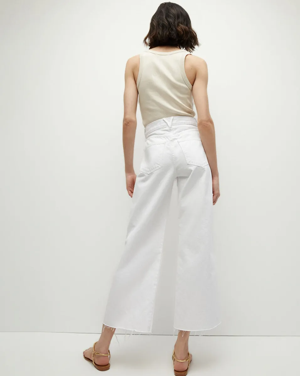 Taylor Cropped Wide-Leg Jean in>Veronica Beard Hot