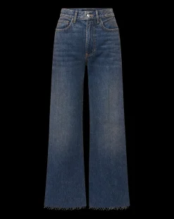 Taylor Cropped Wide-Leg Jeans in Dark Blue><noscript><img width=