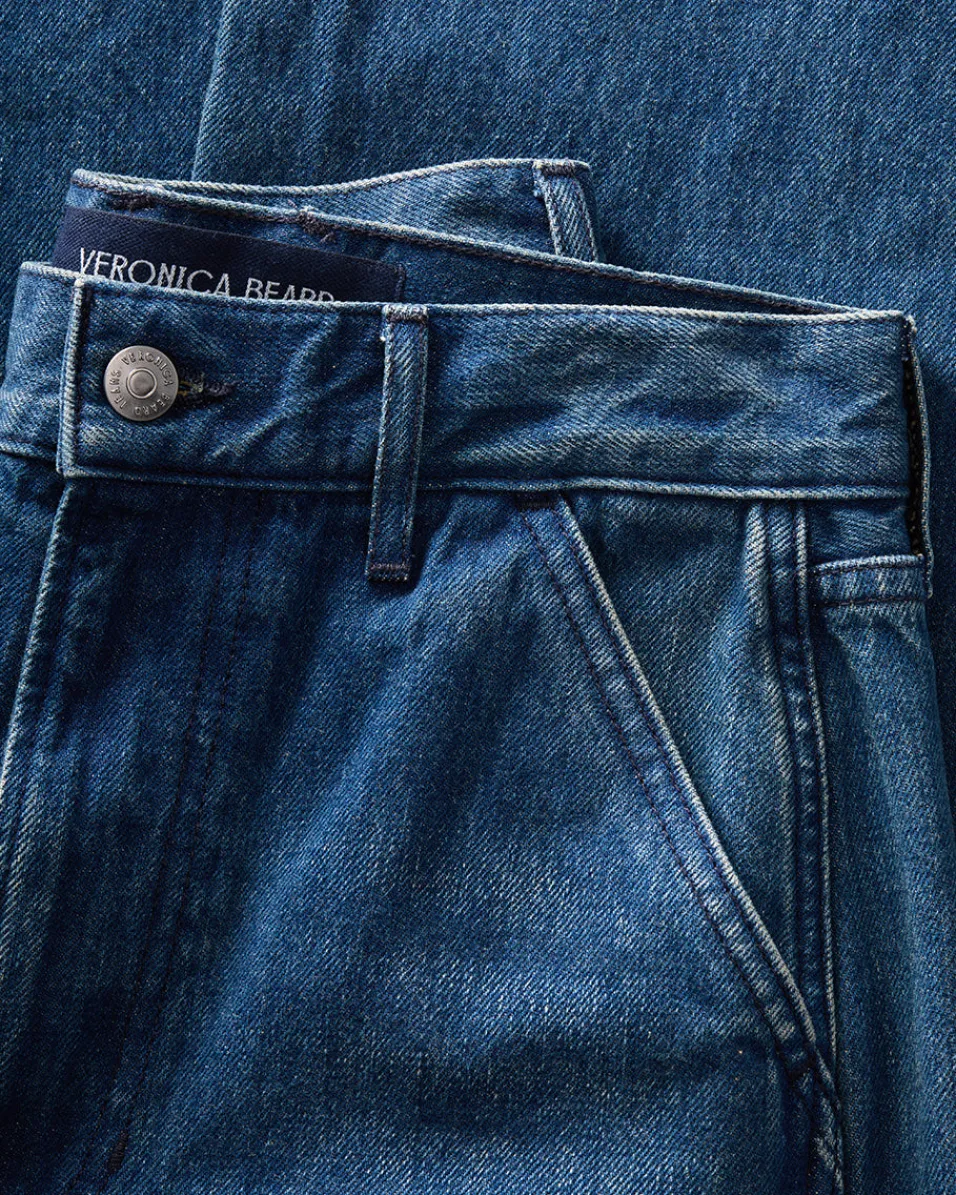 Taylor Slant-Pocket Wide-Leg Jean in Northern Lights>Veronica Beard Outlet
