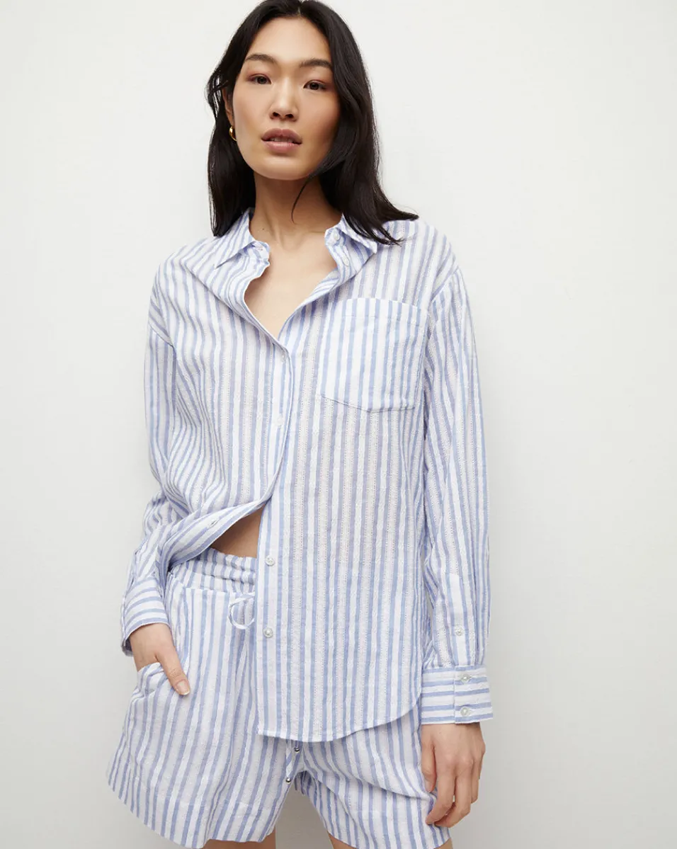 Tijana Striped Short in>Veronica Beard Outlet