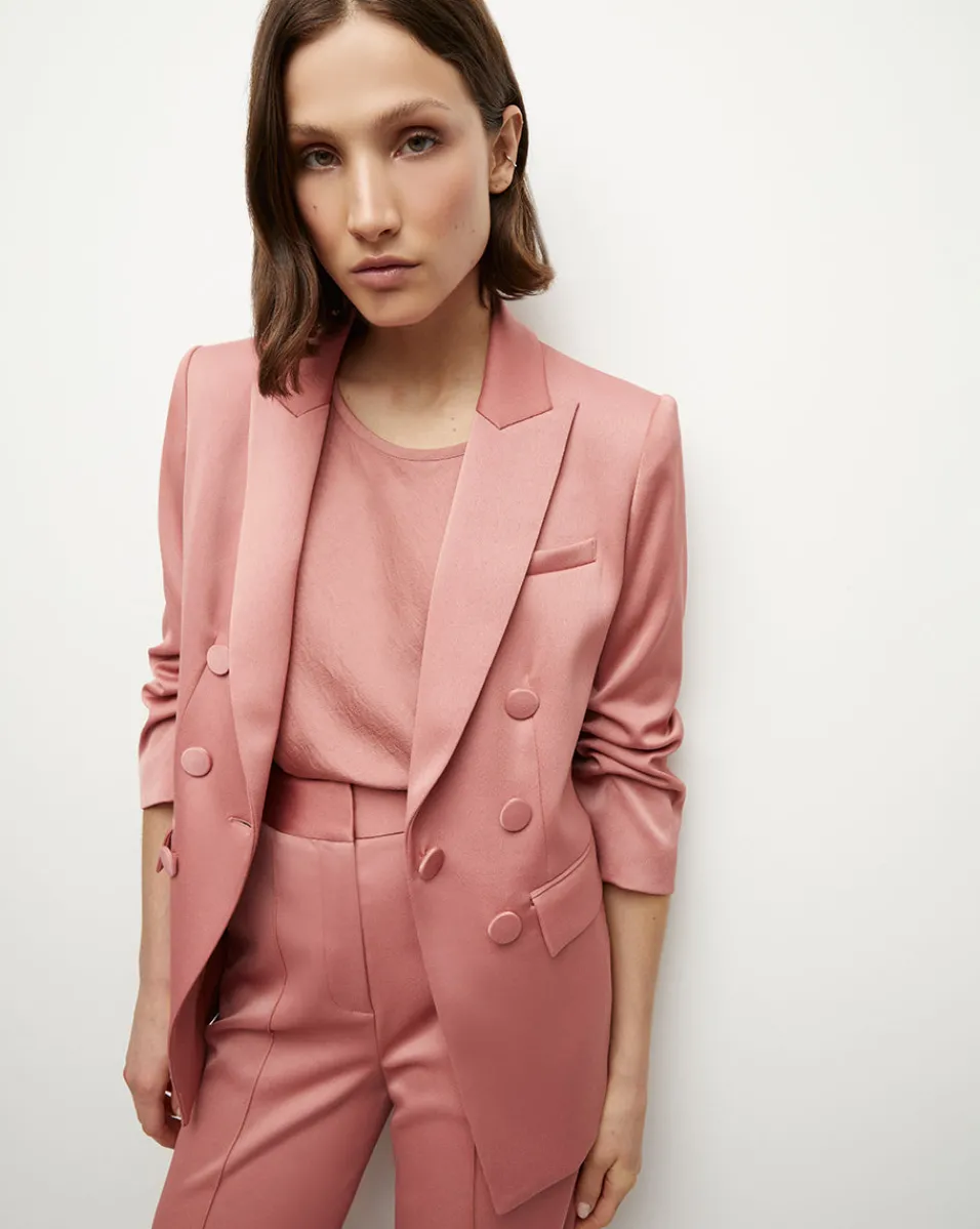 Tomi Satin Dickey Jacket in>Veronica Beard Outlet