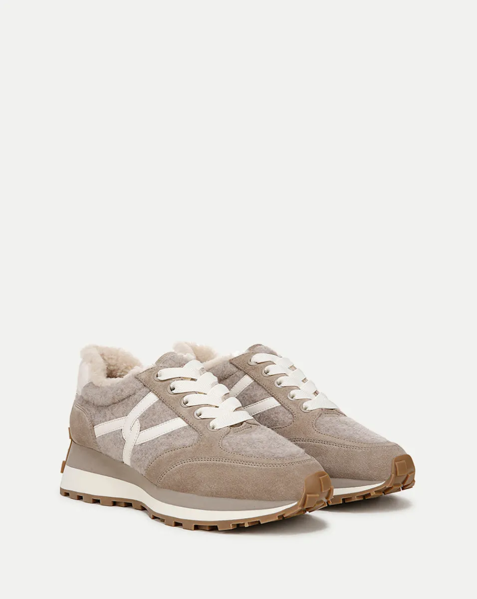 Valentina Shearling Sneaker in>Veronica Beard New