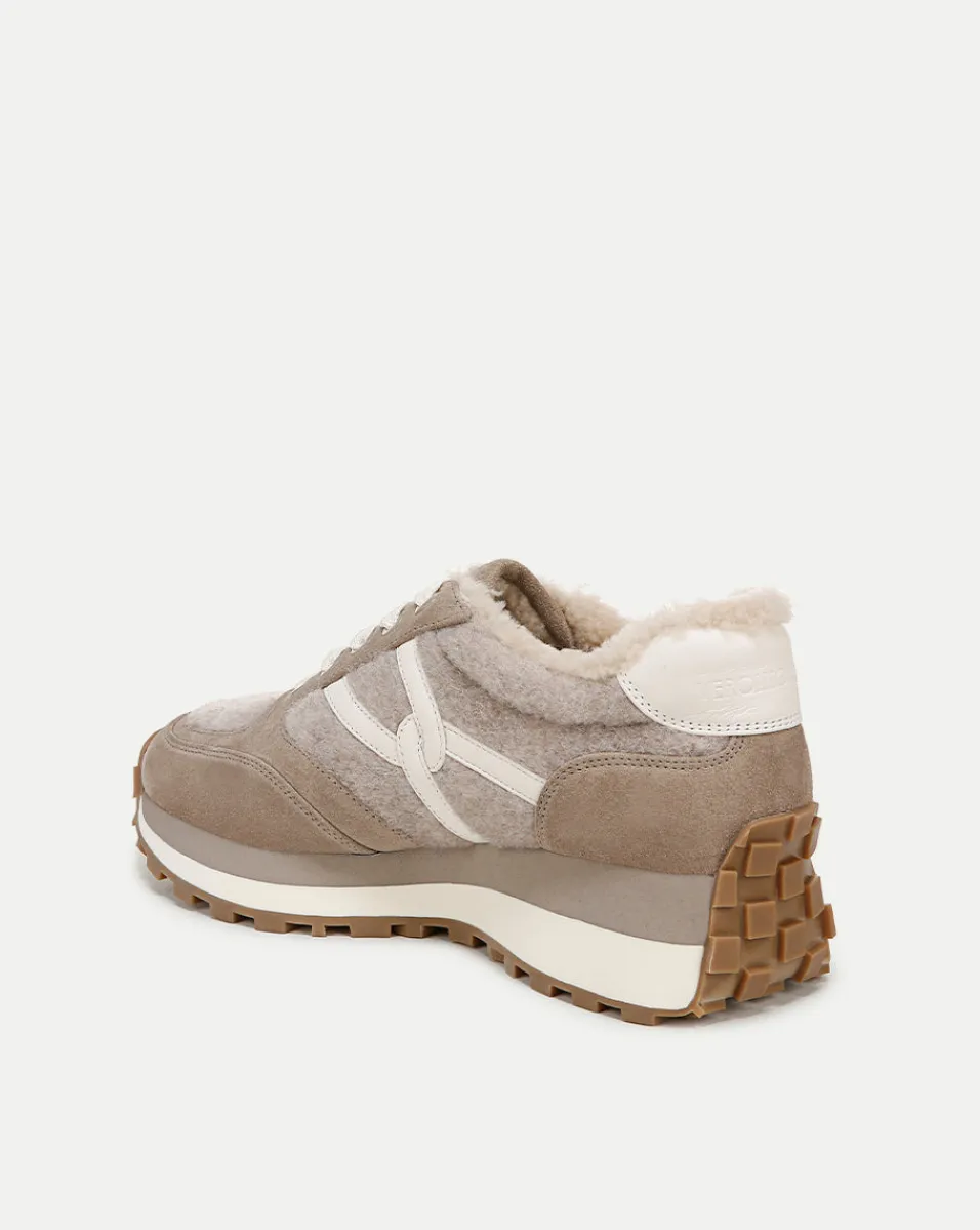 Valentina Shearling Sneaker in>Veronica Beard New