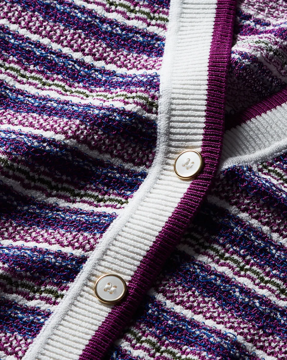 Varia Striped Knit Cardigan>Veronica Beard Online